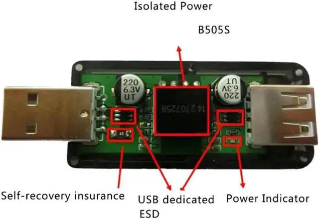 Main image of Aomoproing FOR USB to USB Isolator Industrial Grade Digital Isolators with Shell 12Mbps Speed ADUM4160/ADUM316