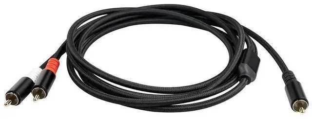 Main image of Aomoproing For RCA Y Adapter Cable Subwoofer Y Cable 1X RCA to 2X RAC Audio Cable 1 Rca to 2 Rca Power Amplifier Audio Cable,5 Meter