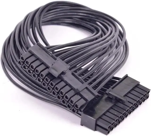 Alt view image 2 of 3 - Aomoproing 24Pin 20pin Male to 24Pin male Port Power Supply Cable 24-pin ATX power supply to 20+4Pin 20-Pin Connector Cable