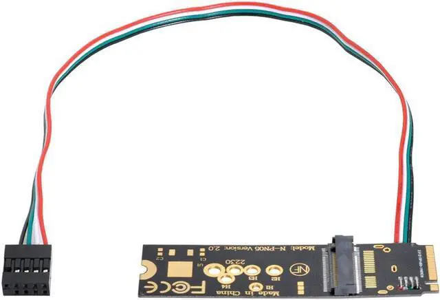Alt view image 2 of 3 - Aomoproing NGFF Key-A/E WiFi Wireless Card to PCI-E M.2 NGFF Key-M NVME SSD Adapter for AX200 Wifi 6 Bluetooth 5.1