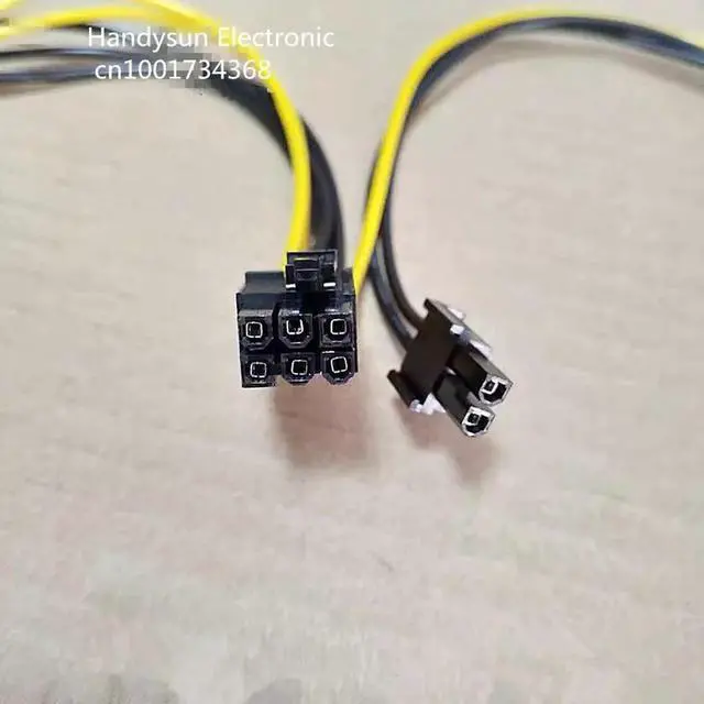Alt view image 2 of 3 - Aomoproing SATA Dual 15Pin M to Graphics card PCI-e PCIE 8 (6+2) Pin F Video Card Power Supply Cable 8pin to Sata Y Splitter Adapter 18AWG