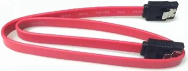 Alt view image 3 of 3 - Aomoproing SATA Cable 2.0 To Hard Drive SSD HDD SATA 2 Data Pass-through Hard Drive Cable with Bullet Head Serial Hard Drive Cable Straight