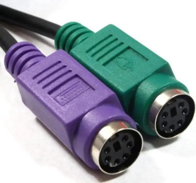 Alt view image 2 of 3 - Aomoproing USB Male to 6Pin PS2 for PS/2 Female Extension Cable Y Splitter Adapter Connector Conversion cable for Keyboard Mouse Scanner