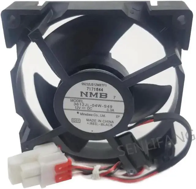 Main image of Aomoproing Para Nuevo NMB-MAT 3612JL-04W-S49 12V 0.3A para ventilador de refrigeración del refrigerador