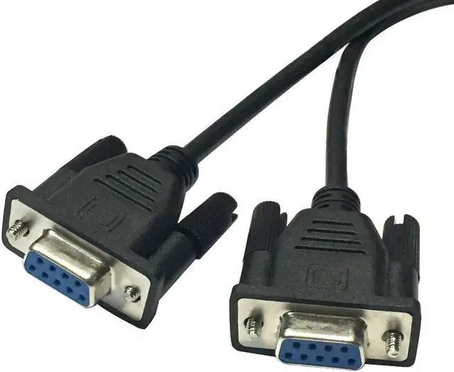 Main image of Aomoproing DB9 Male to 2 Female Serial Rs232 Splitter Cable Rs232 Male to 2 Female 2 in One Cable for Cash Register Displays - Black