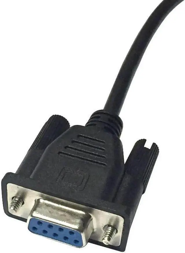 Alt view image 2 of 4 - Aomoproing DB9 Male to 2 Female Serial Rs232 Splitter Cable Rs232 Male to 2 Female 2 in One Cable for Cash Register Displays - Black