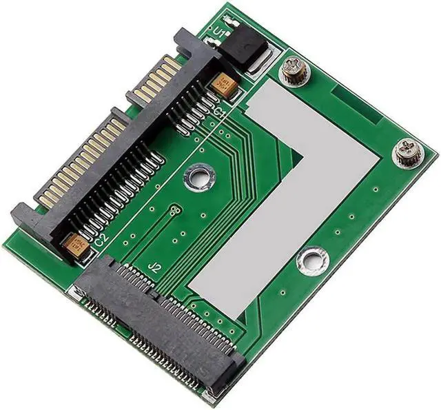 Alt view image 3 of 7 - Aomoproing Mini PCI-E MSATA SSD to 2.5" SATA 6.0Gbps Adapter Converter Card SATA3 MINI PCI Express Module Board for Computer PC Desktop