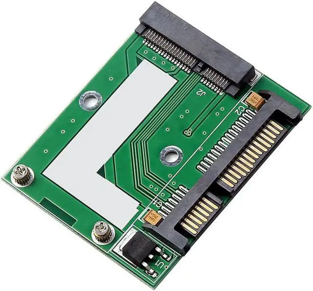 Alt view image 6 of 7 - Aomoproing Mini PCI-E MSATA SSD to 2.5" SATA 6.0Gbps Adapter Converter Card SATA3 MINI PCI Express Module Board for Computer PC Desktop