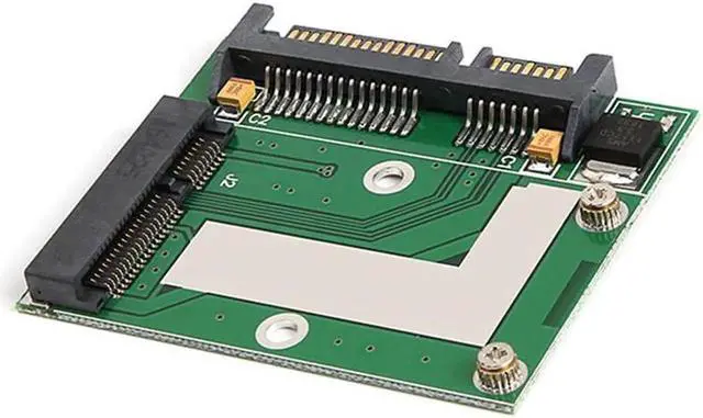 Alt view image 5 of 7 - Aomoproing Mini PCI-E MSATA SSD to 2.5" SATA 6.0Gbps Adapter Converter Card SATA3 MINI PCI Express Module Board for Computer PC Desktop