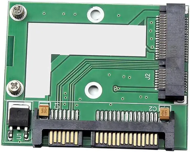 Alt view image 4 of 7 - Aomoproing Mini PCI-E MSATA SSD to 2.5" SATA 6.0Gbps Adapter Converter Card SATA3 MINI PCI Express Module Board for Computer PC Desktop