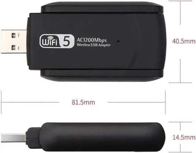 Alt view image 4 of 5 - Aomoproing  USB Wireless Network Card Dongle Antenna Wifi Adapter Dual Band Wi-Fi USB 3.0 2.4GHz+5GHz Wireless USB WiFi Adapter