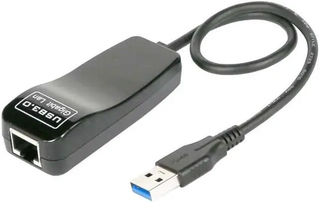 Alt view image 3 of 5 - Aomoproing USB 3.0 To Gigabit Ethernet RJ45 LAN (10/100/1000) Mbps Wired Network Adapter Ethernet Network Card For for Windows7/8 Laptop PC