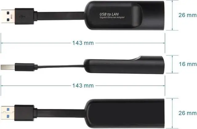 Alt view image 4 of 5 - Aomoproing  USB 3.0 Ethernet to RJ45 2.5G Wired Adapter Type-C Converter Lan Network Hub for Windows 7/8/10 MAC Driver Free