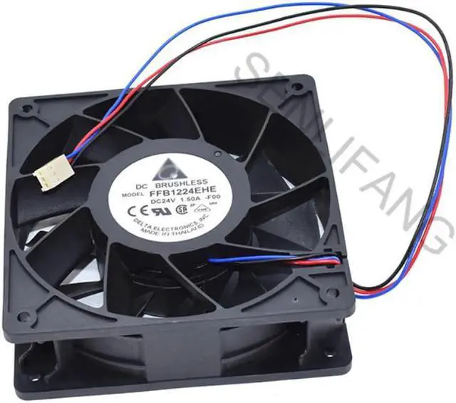 Main image of Aomoproing Genuino FFB1224EHE-F00 24V DC 1.50A 3 cables servidor cuadrado fuerte ventilador de enfriamiento de viento