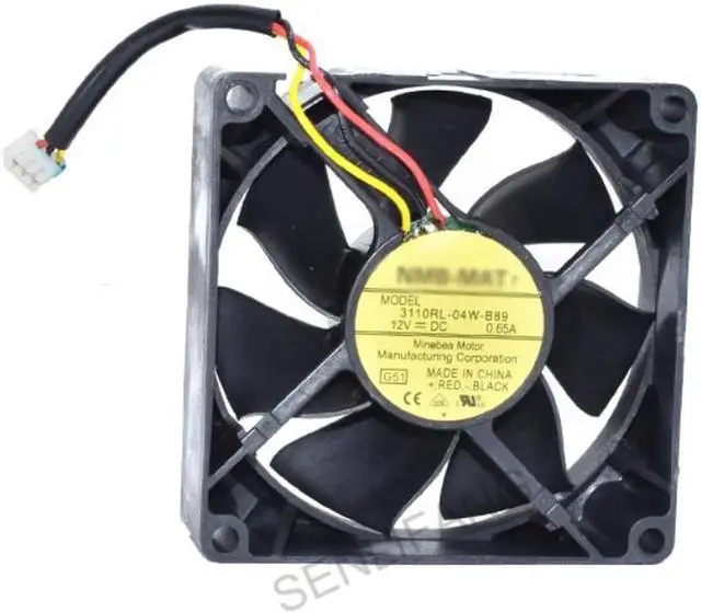 Main image of Aomoproing 3110RL-04W-B89 G51 DC 12V 0.65A 3-Alambre de Minebea Motor ventilador de refrigeración