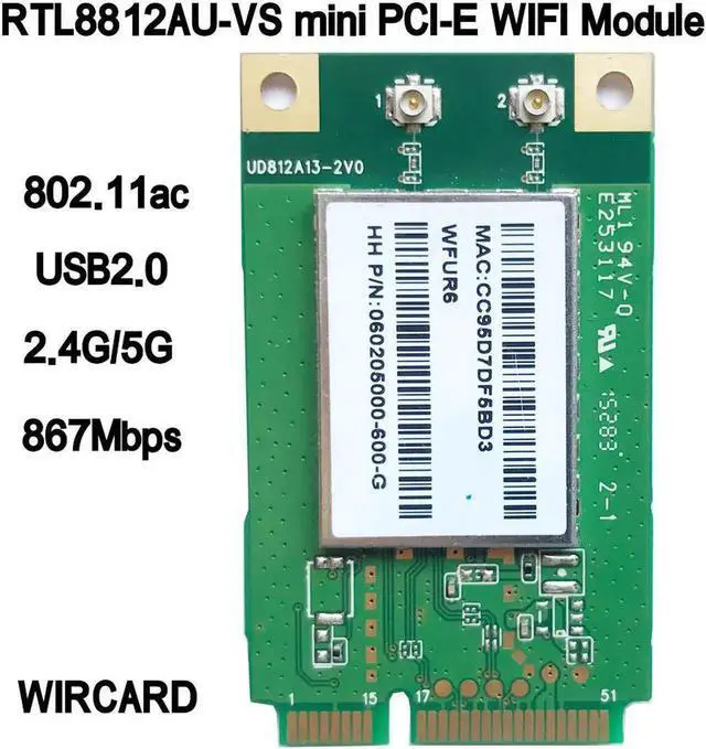 Main image of Aomoproing RTL8812AU-VS WFUR6 1200Mbps dual band 2.4GHz+5GHz Wireless-n 802.11AC USB WIFI Card