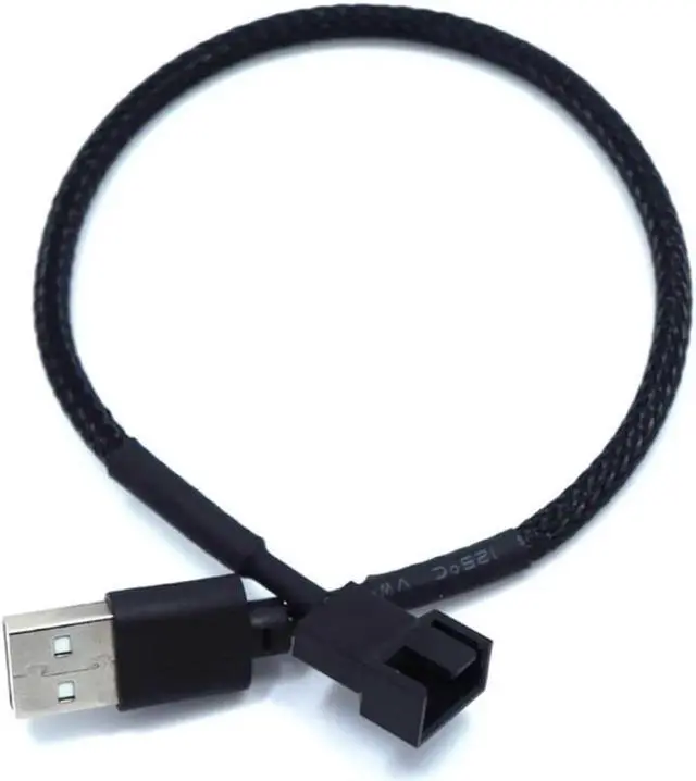 Alt view image 2 of 2 - Aomoproing USB To 4Pin Computer Fan Adapter Cable 5V To 12V Power Cable Connector 4pin Fan To USB Adapter 30CM