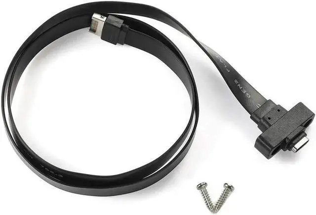 Alt view image 2 of 4 - Aomoproing  USB 3.1 Front Panel Type E to Type C Extension Cable ,Gen 2 (10 Gbit/S) Internal Adapter Cable,with 2 Screws (50cm)