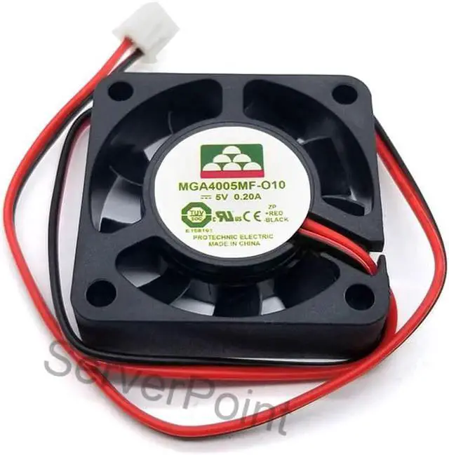 Main image of Aomoproing Genuine MGA4005MF-O10 DC 5V 0.20A 40x40x10mm 2 Lines Server Square Cooling Fan