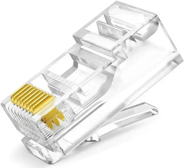 Alt view image 2 of 2 - Aomoproing FOR RJ45 Network Cable Modular Plug Ethernet Cable Connector Unshielded 8 Pin Modular Utp Plug Set Kit For PC Adapter