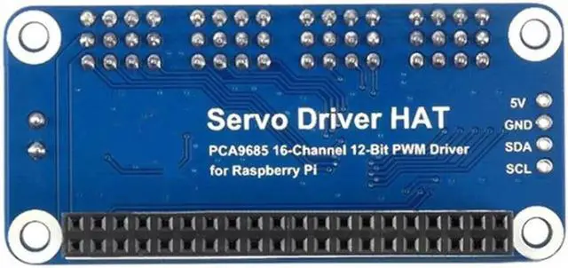 Alt view image 3 of 5 - Aomoproing 16-CH 12-Bit PWM Servo Motor Driver Module Shield Expansion Board HAT for Raspberry Pi RPI Zero W WH 3B Plus 4B