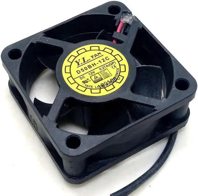 Alt view image 4 of 4 - Aomoproing 50mm cooling fan D50bh-12c 5020 12V double ball high speed fan 5cm computer case power fan