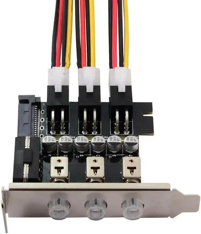 Main image of Aomoproing FOR HTPC HDD Power Switch 3 Port Hard Drive Power Control ts 80mm Half-height Chassis Multi- Switching for Desktop pc