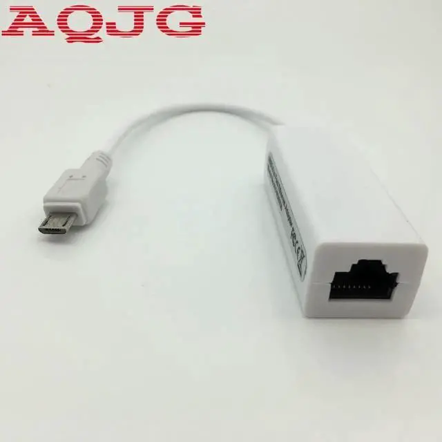 Main image of Aomoproing Micro Mini 5pin USB To RJ45 10/100M Ethernet Network Adapter For SamsungTable PC White also have Micro to rj45 Huawei AQJG