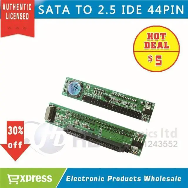 Main image of Aomoproing FOR SATA Female to 44Pin 2.5 IDE Male HDD SSD Adapter Converter 7+15P 22pin sata to ide