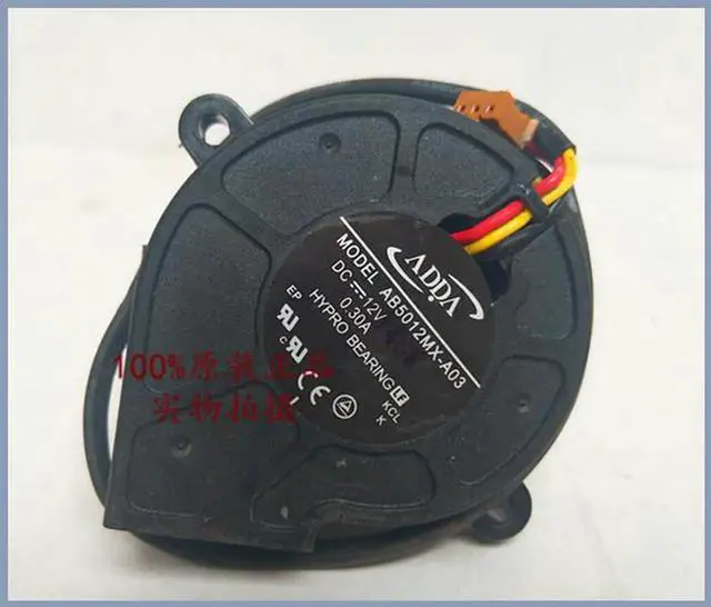 Alt view image 4 of 4 - Aomoproing Projector blower cooling fan For ADDA AB5012DX-A03 AB5012MX-A03 AB5012HX-C03 DC12V Blower
