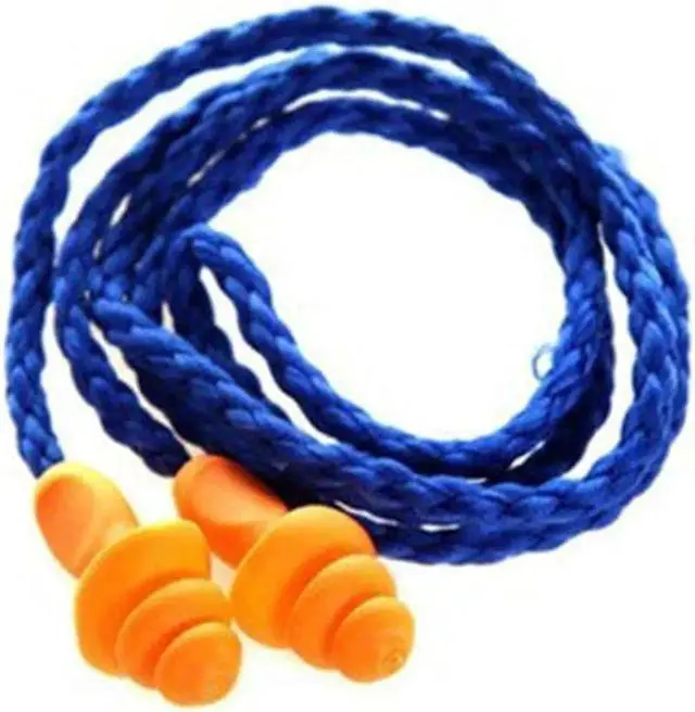 Main image of Aomoproing Hot Sale 10Pcs Soft Silicone Corded Ear Plugs ears Protector Reusable Hearing Protection Noise Reduction Earplugs Earmuff Sleep