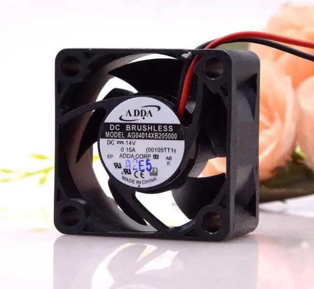 Alt view image 2 of 4 - Aomoproing DC 14V fan AG04014XB205000 For 14VDC 0.15a 4020 4cm Max Airflow Rate Frequency Converter cooling Fan