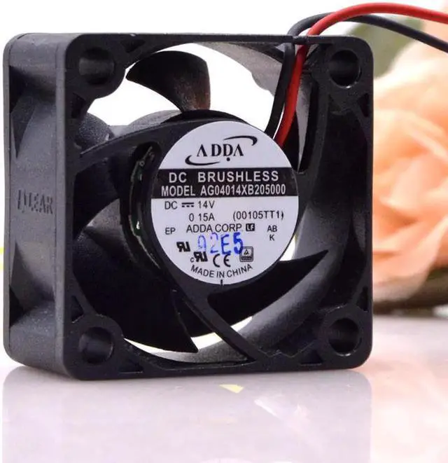 Alt view image 4 of 4 - Aomoproing DC 14V fan AG04014XB205000 For 14VDC 0.15a 4020 4cm Max Airflow Rate Frequency Converter cooling Fan
