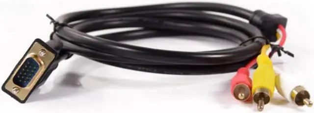 Alt view image 2 of 2 - Aomoproing 1.5M 5FT est VGA RCA Adapter 3RCA Video Female To HD 15 Pin VGA Converter Style Component Video cable