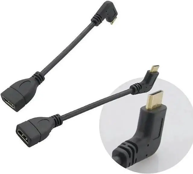 Main image of Aomoproing FOR High Speed 90 Degree Mini HDMI-compatible Right-toward Male to HDMI compatible Female Cable Adapter Connector (Right-Toward)