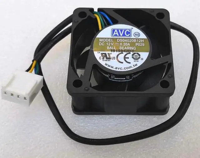 Alt view image 3 of 6 - Aomoproing dicated Cooling Fan For AVC DS04020B12U 4020 40MM 4CM 40X40X20 DC 12V 0.25A for Jetson Nano, PWM Speed Adjustment Strong Air
