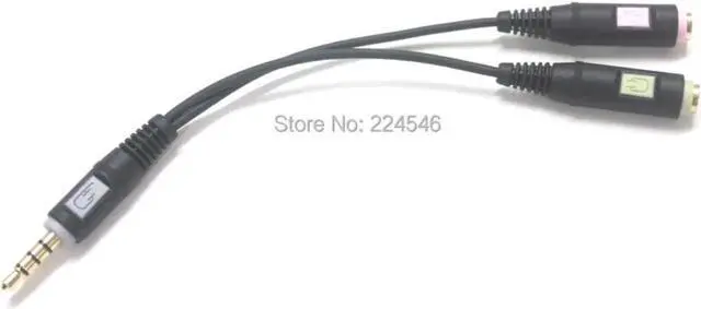 Main image of Aomoproing PCV 05 Combo Audio Adapter Stereo jack plug for Senn-heiser PC 151 PC 310 PC 320 PC 330