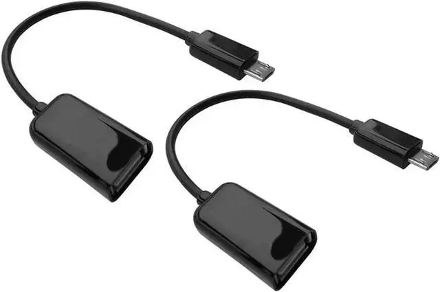 Main image of Aomoproing 2pcs USB 2.0 A Female to Micro 5 Pin B Male Adapter Cable / Male Micro USB to Female USB Host Mode OTG Cable for Samusung S7 S6