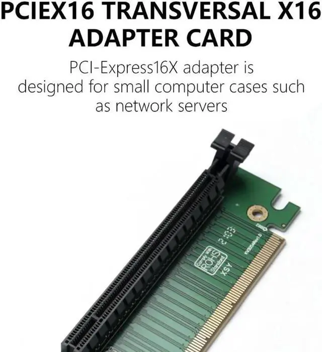 Alt view image 4 of 4 - Aomoproing GPU Risers Extension Cable PCIe X16 Male to Female Space Saving Design GPU Risers Extension Cable PCIe X16 Male to Female Space Saving Design
