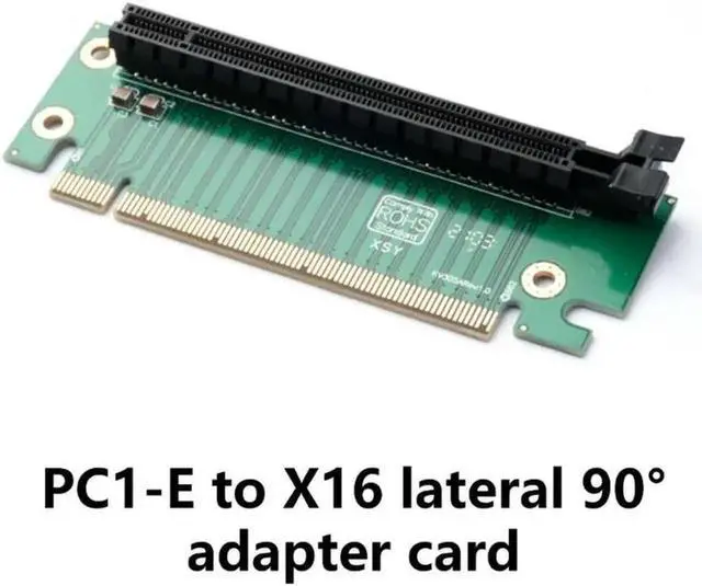 Alt view image 2 of 4 - Aomoproing GPU Risers Extension Cable PCIe X16 Male to Female Space Saving Design GPU Risers Extension Cable PCIe X16 Male to Female Space Saving Design