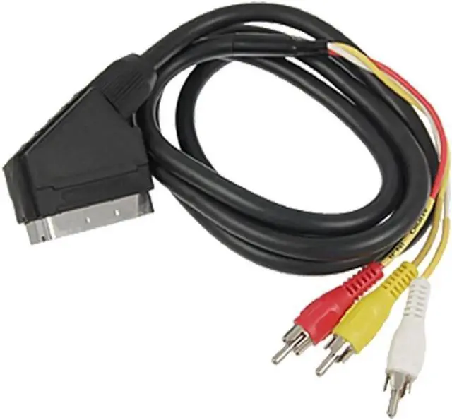 Alt view image 2 of 3 - Aomoproing 1.8m AV SCART Audio Video Cable TV Lead for NES FOR NES RGB SCART CABLE Plug RCA Video Cable for NES for FC