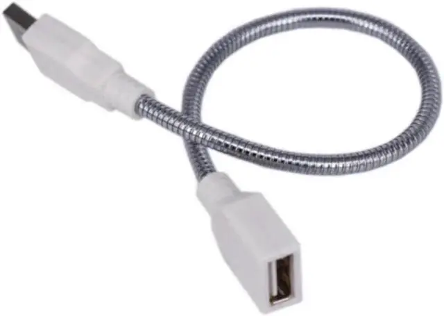 Alt view image 2 of 3 - Aomoproing LED Light Adapter Cable 360 Degree Bending Metal Flexible Tube USB Extension Cable Male To Female Extender Cable For Laptop PC