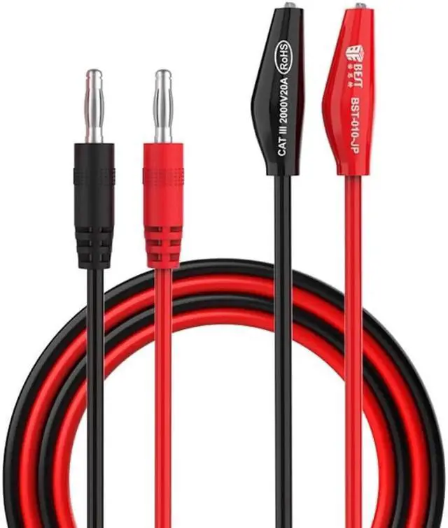 Main image of Aomoproing Alligator Clip Wire Power Test Wire High Voltage Power Supply Clip Wire Banana Head Multimeter Plug Output Power Cord