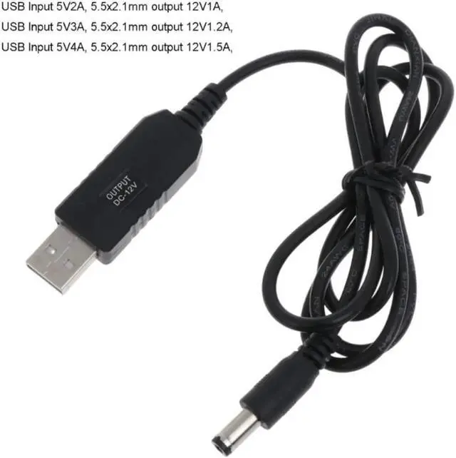Alt view image 3 of 3 - Aomoproing USB Cable 5V Boost to 12V Voltage Converter USB Power Boost Line Step Up Boost Chargers USB Power Charge