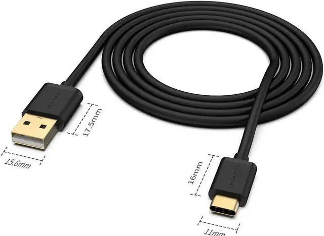 Alt view image 2 of 7 - UGREEN USB C Cable USB A to Type C Fast Charger Compatible for Samsung Galaxy S9 S8 S10 Plus Note 9 8, Nintendo Switch, GoPro Hero 7 6 5, LG Stylo 4 G8 G7 V40 V20 V30 G6, Motorola Razr Moto G7 (3FT)