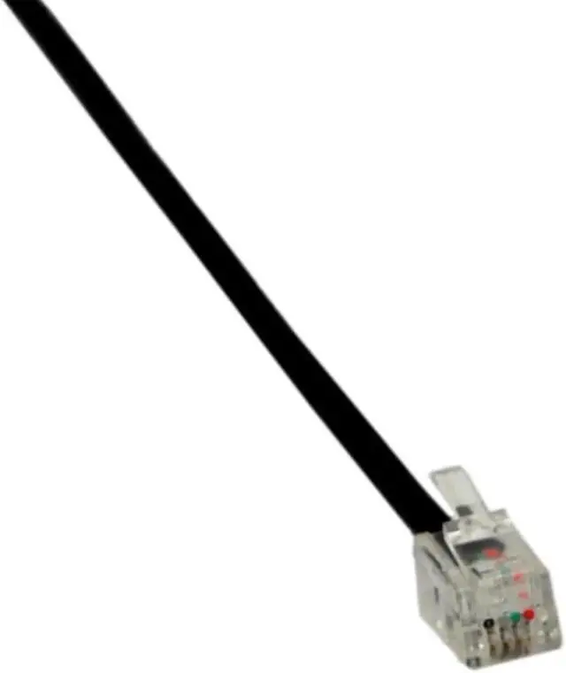 Alt view image 2 of 3 - Aomoproing Telephone RJ9 Male to 2 Female 4P4C Connector Adapter Splitter Extension Cable RJ9 Telephone Extension Cable Line