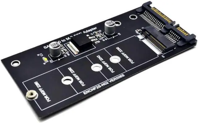 Alt view image 3 of 3 - Aomoproing Add on Card NGFF M.2 Adapter M2 SATA3 Raiser M.2 To SATA Adapter SSD M2 To SATA Expansion Card B Key Suppor 30/42/60/80mm