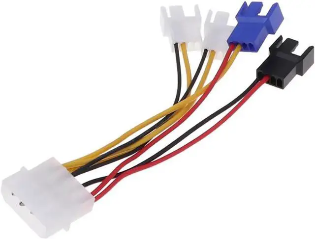 Main image of Aomoproing Ventilador de enfriamiento de ordenador 4 en 1, Cable de alimentación CPU PC, conector adaptador de Cable enfriador
