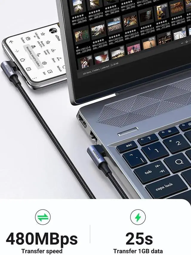 Alt view image 5 of 7 - Aomoproing USB-C to USB-C Cable 90 Degree 100W PD Fast Charging Cord for Apple MacBook Pro Air Huawei Matebook iPad Pro 2020 Chromebook Pixel 4 XL Samsung Galaxy S20 S10 Note 10 Switch 6FT