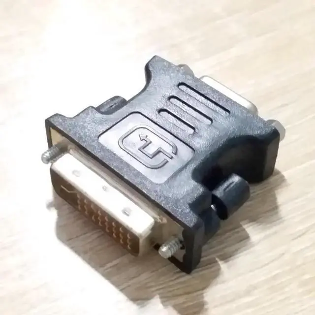 Alt view image 3 of 3 - Aomoproing DVI Revolution VGA Female Adapter DVI-I Plug 24 + 5 P To VGA Jack Adapter HD Video Graphics Card Converter for PC HDTV Projector